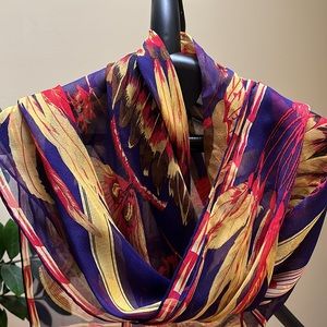 Perfect M.A.T.C.H 100% silk scarf 38” x 42”